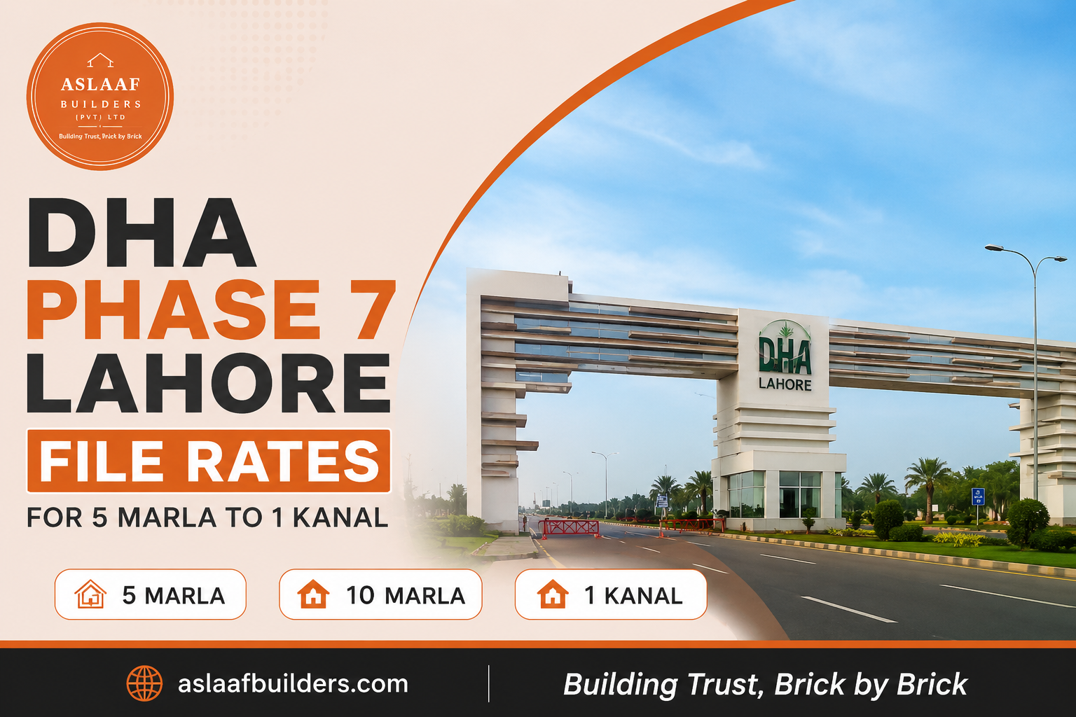 DHA Phase 7 Lahore File Rates for 5 Marla to 1 Kanal