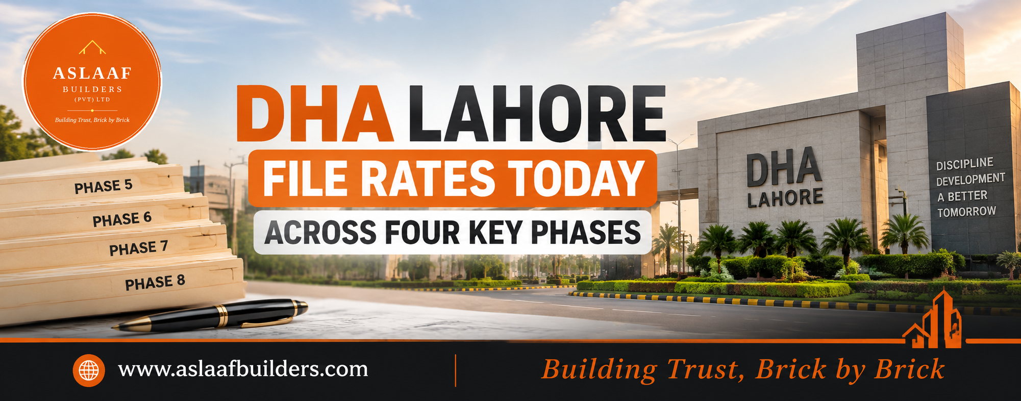 DHA Lahore File Rates Today Across Four Key Phases