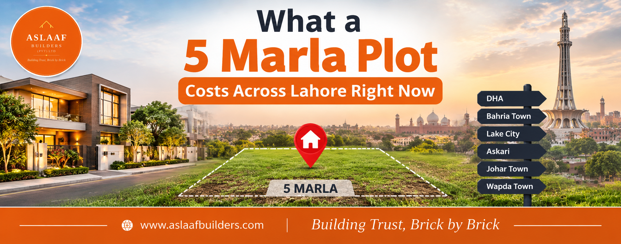 What a 5 Marla Plot Costs Across Lahore Right Now