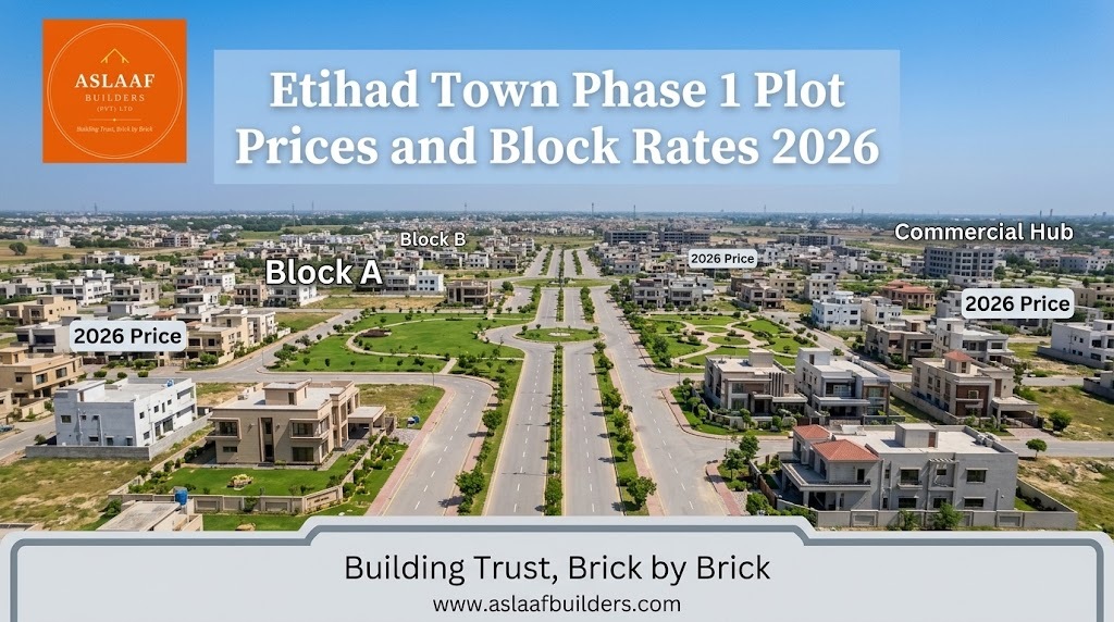 Etihad Town Phase 1 Plot Prices and Block Rates 2026