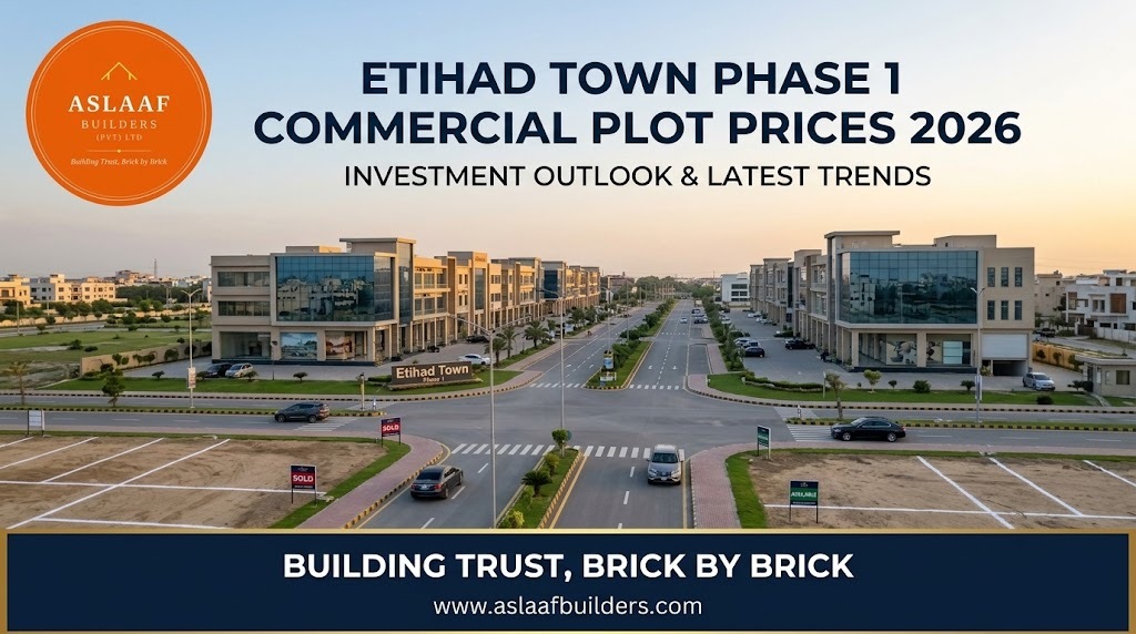 Etihad Town Phase 1 Commercial Plot Prices 2026