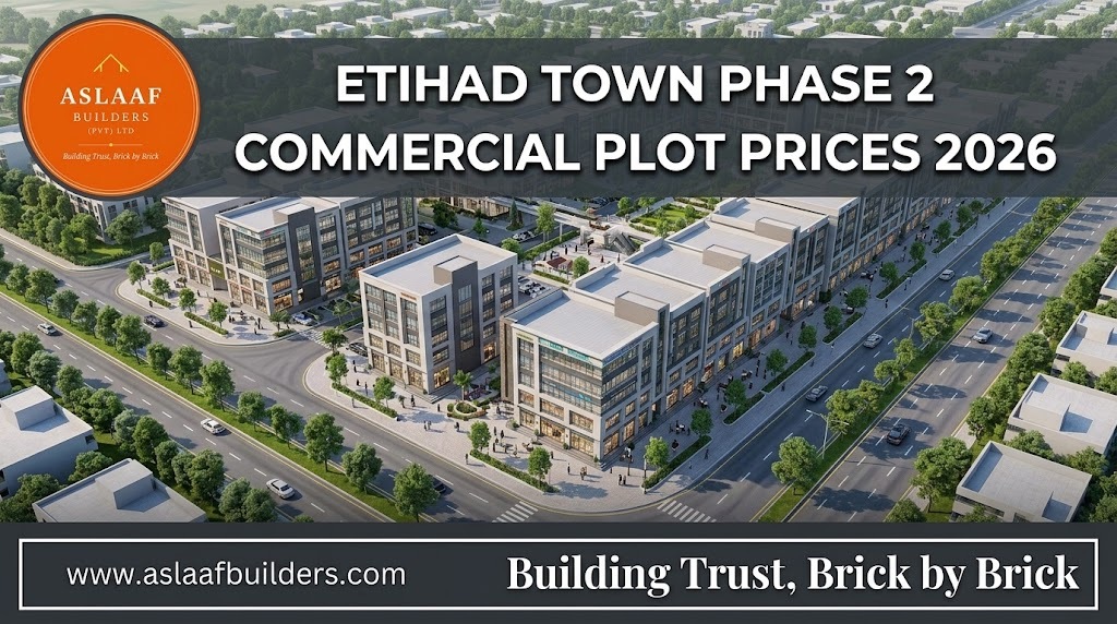 Etihad Town Phase 2 Commercial Plot Prices 2026