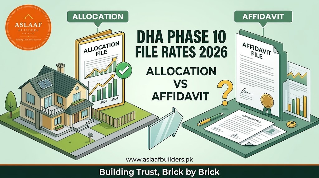 DHA Phase 10 File Rates 2026 Allocation vs Affidavit