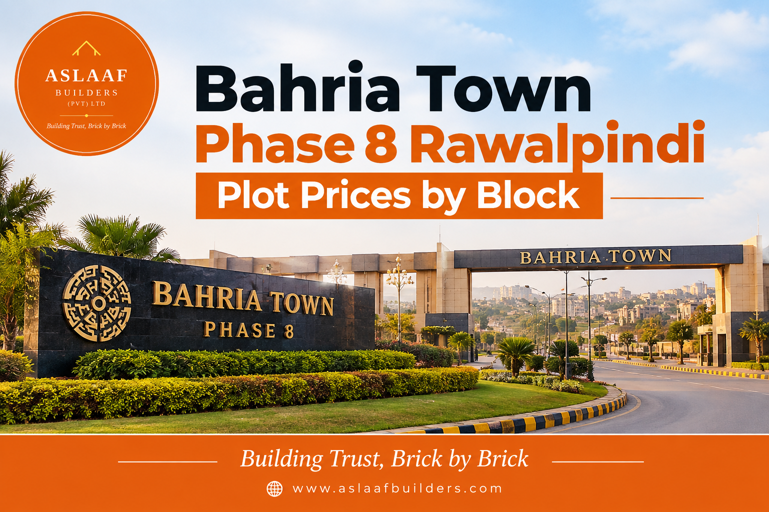 Bahria Town Phase 8 Rawalpindi Plot Prices by Block