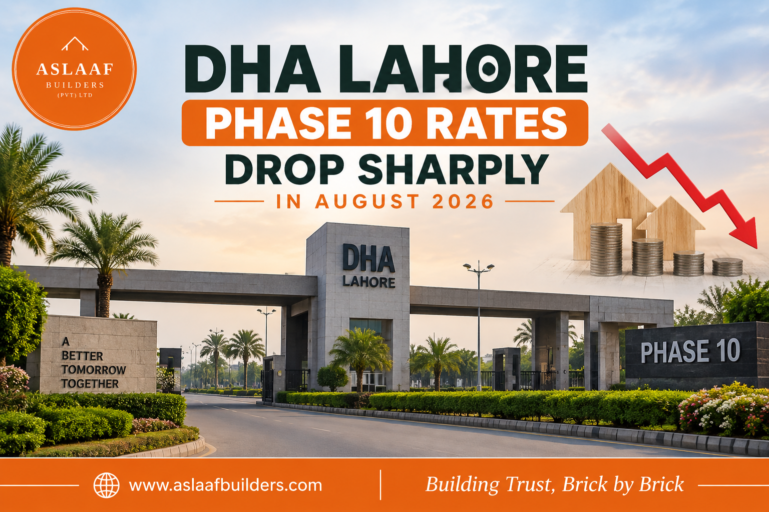 DHA Lahore Phase 10 Rates Drop Sharply in August 2026