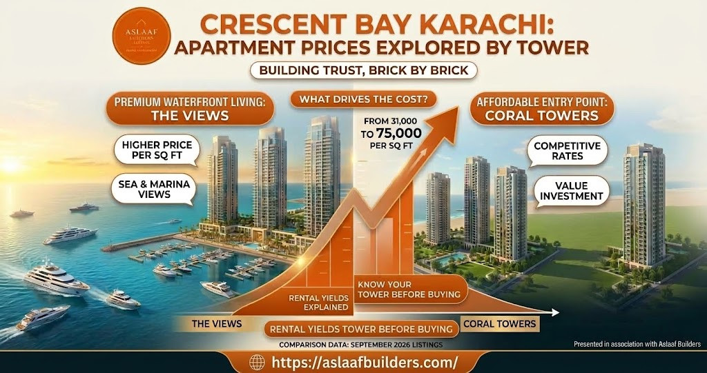Crescent Bay Karachi Apartment Prices By Tower Explained