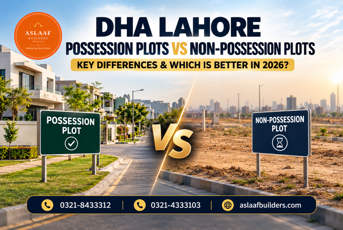 Possession vs Non-Possession Plots in DHA Lahore 2026