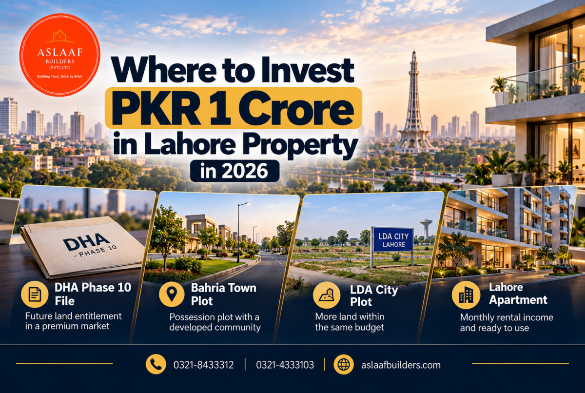 Where to Invest PKR 1 Crore in Lahore Property in 2026