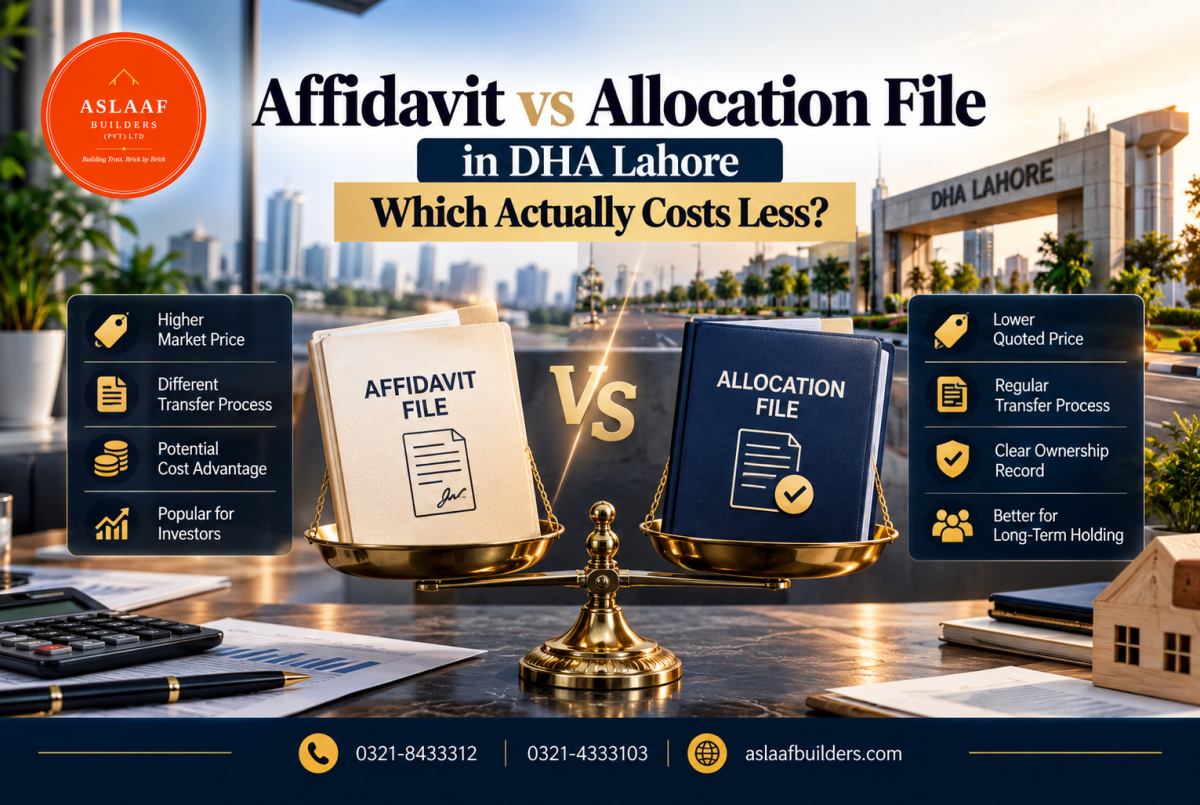 Affidavit vs Allocation File in DHA Lahore: Which Actually Costs Less?
