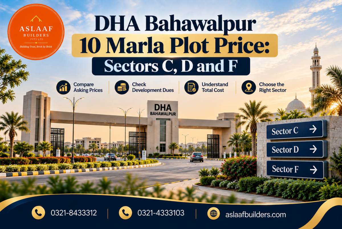 DHA Bahawalpur 10 Marla Plot Price: Compare Sectors C, D and F