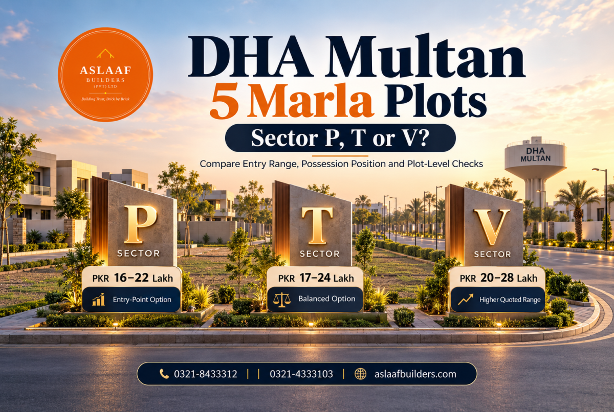DHA Multan 5 Marla Plots: Sector P, T or V?