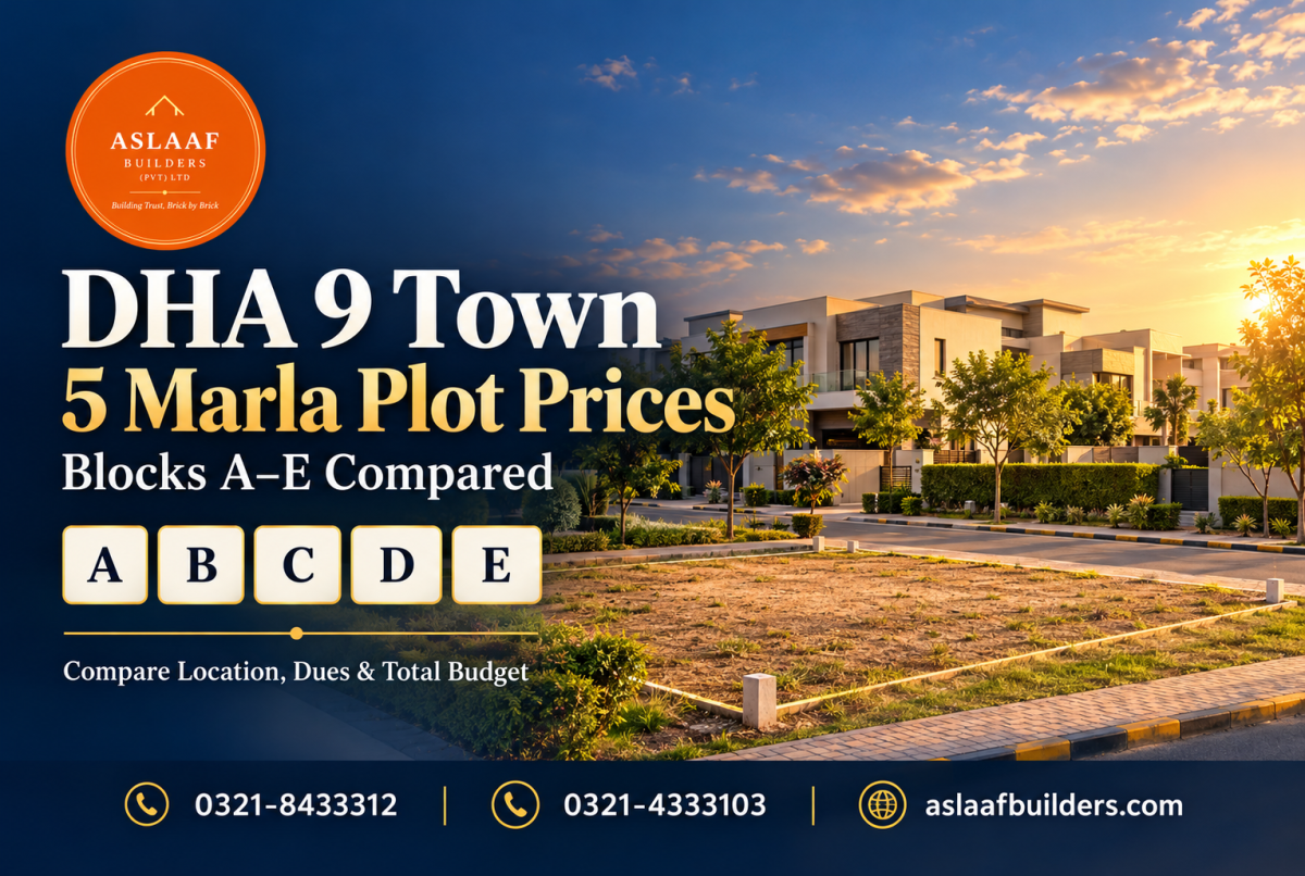 DHA 9 Town 5 Marla Plot Prices: Comparing Blocks A To E