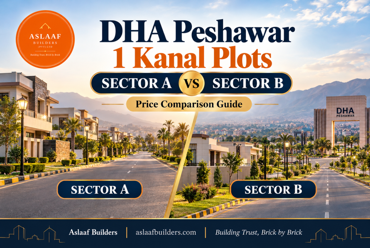 DHA Peshawar 1 Kanal Plots: Sector A vs Sector B