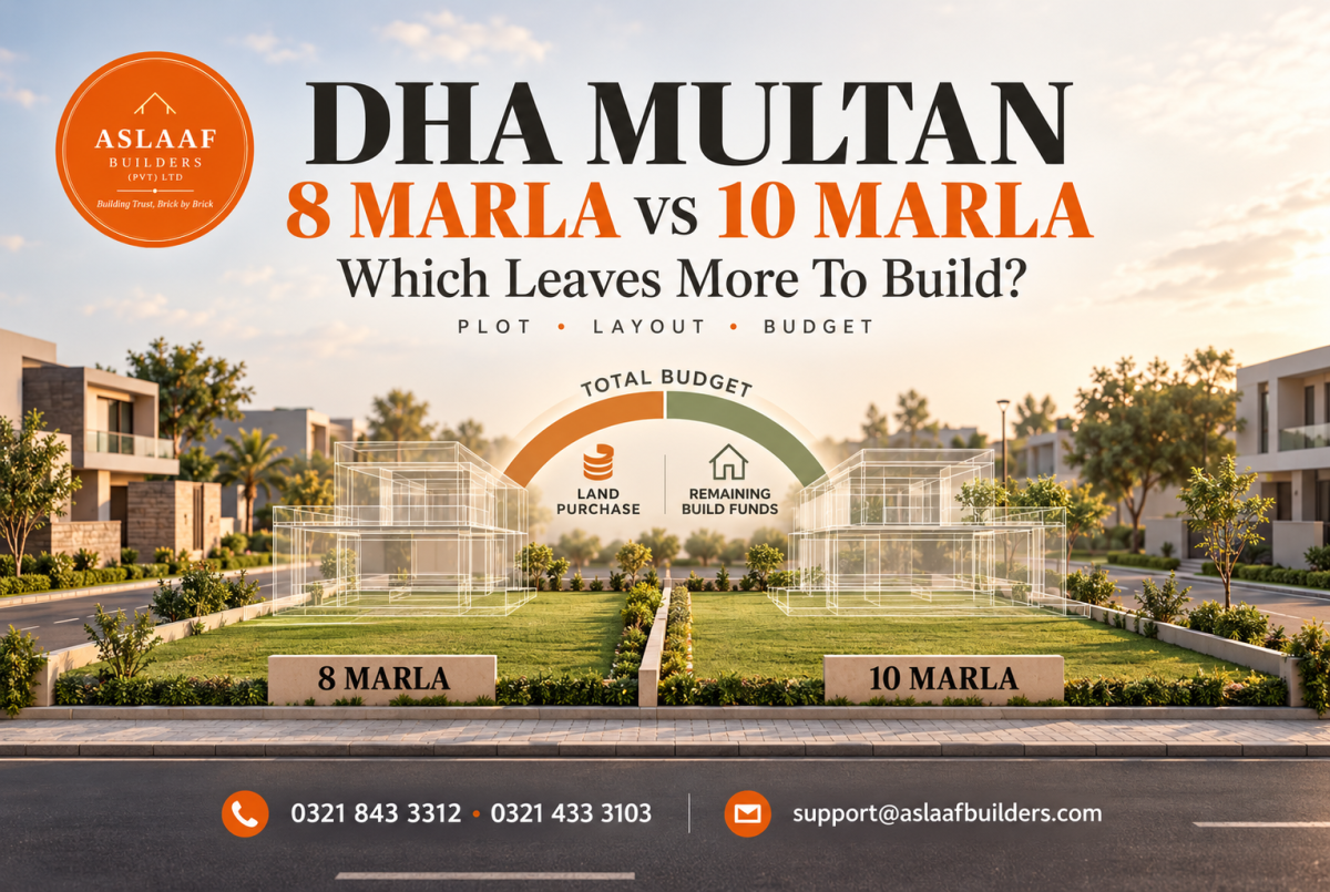 DHA Multan 8 Marla vs 10 Marla: Which Leaves More Budget to Build?
