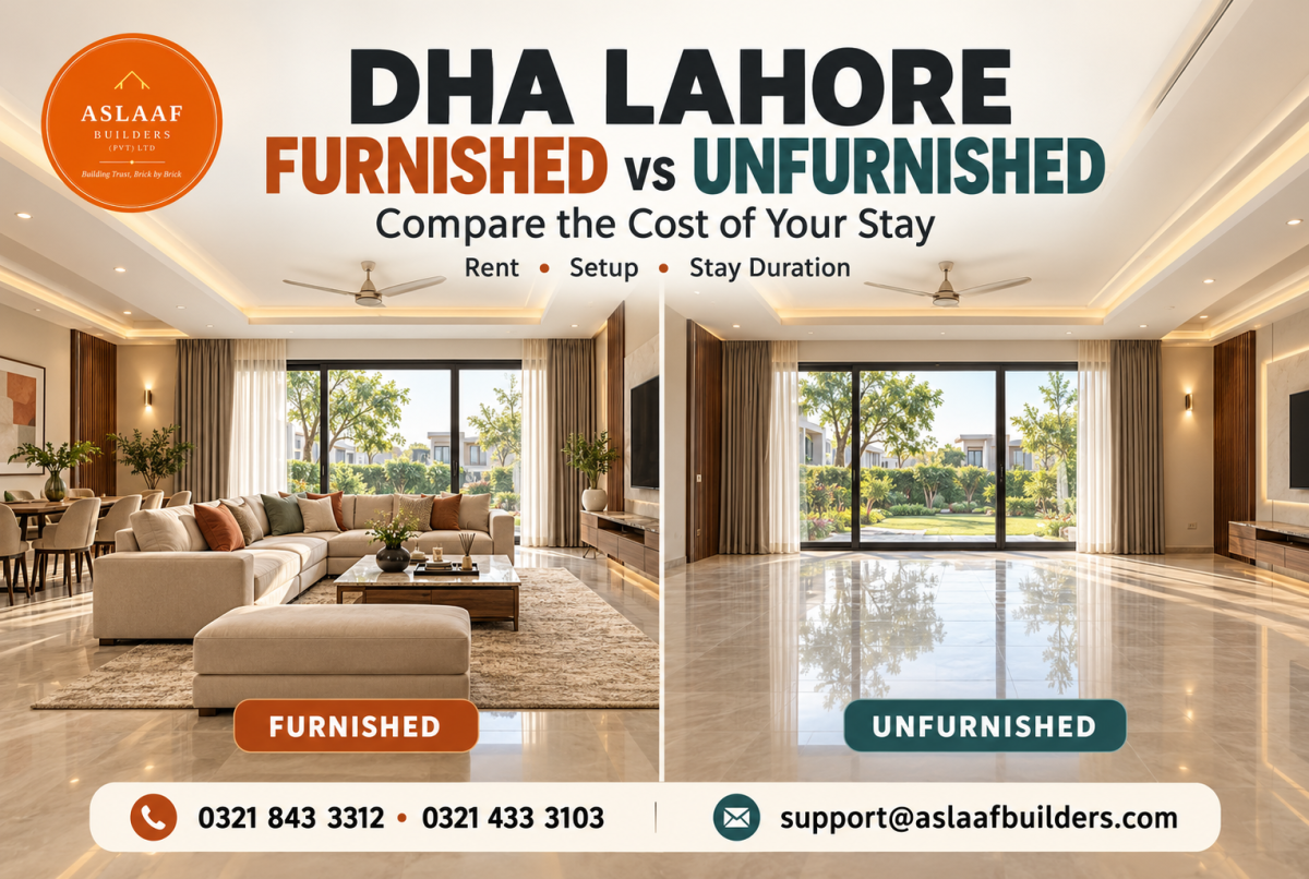 Furnished or Unfurnished in DHA Lahore? Compare the Real Rental Cost