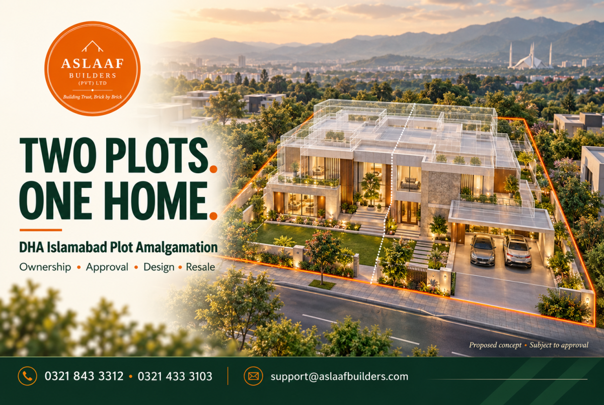 Two Plots, One Home: Can You Combine Plots in DHA Islamabad?