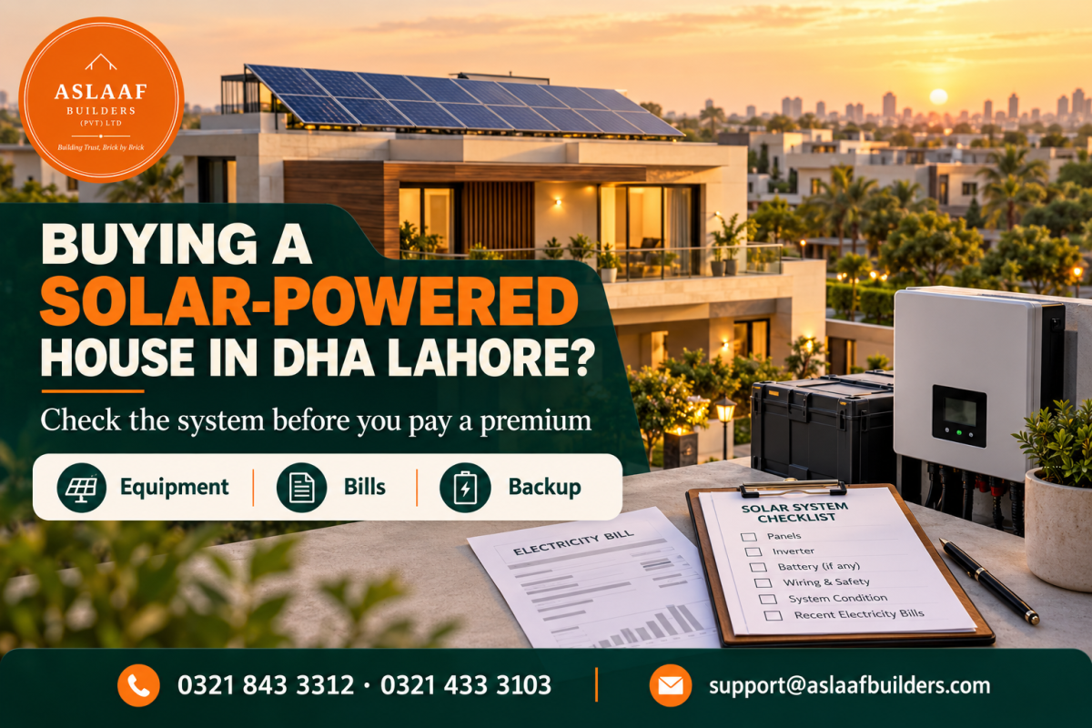 Buying a Solar-Powered House in DHA Lahore? Check What Comes With It