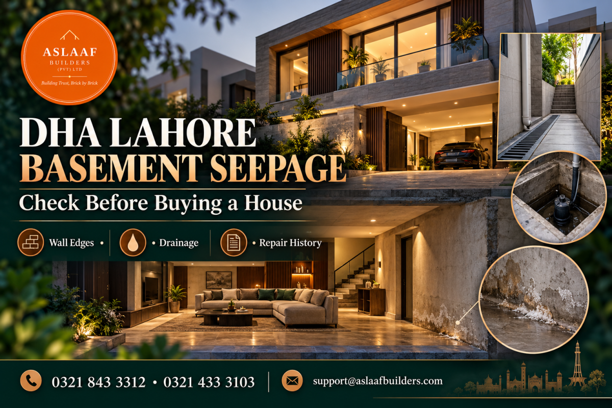 A DHA Lahore House Has a Basement. How Do You Check for Seepage?