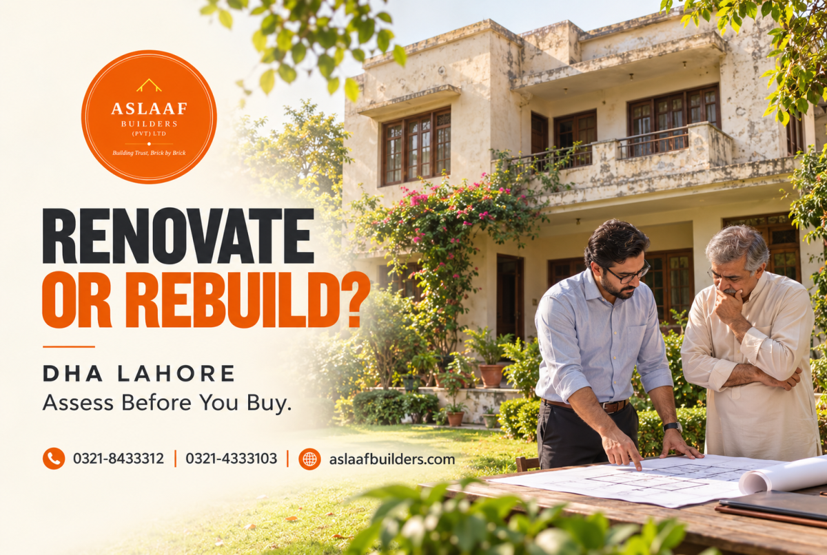 Buying an Older DHA Lahore House? Renovate or Rebuild?