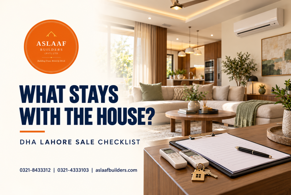 Fixtures and Fittings When Selling a House in DHA Lahore