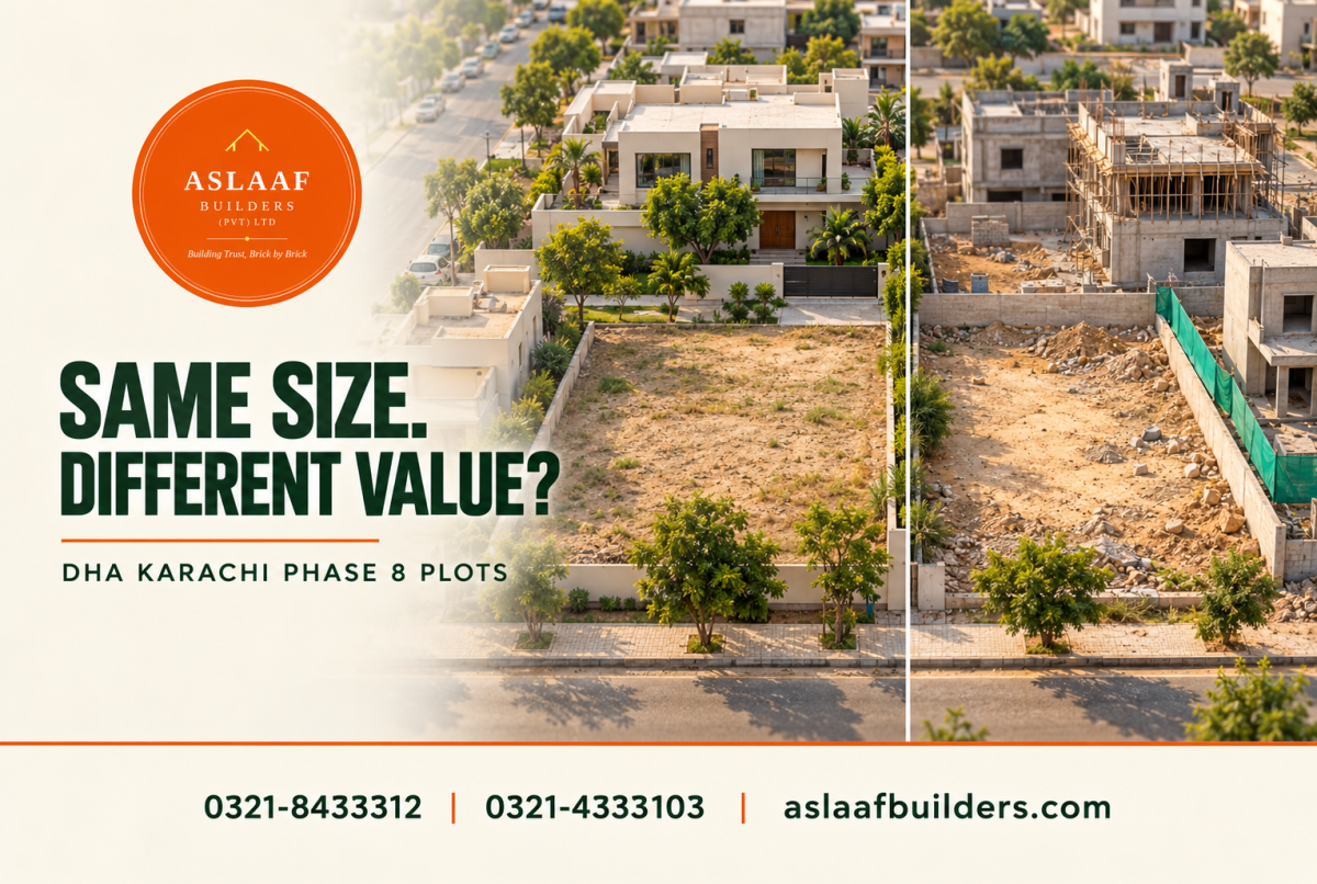 DHA Karachi Phase 8 Plot Prices: Compare Two Plots of the Same Size