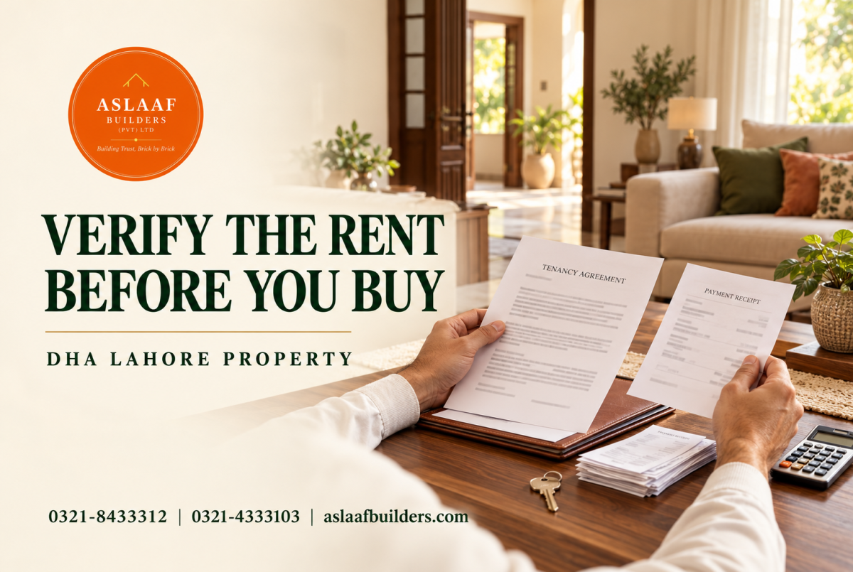 Buying Rental Property in DHA Lahore: Verify the Advertised Rent