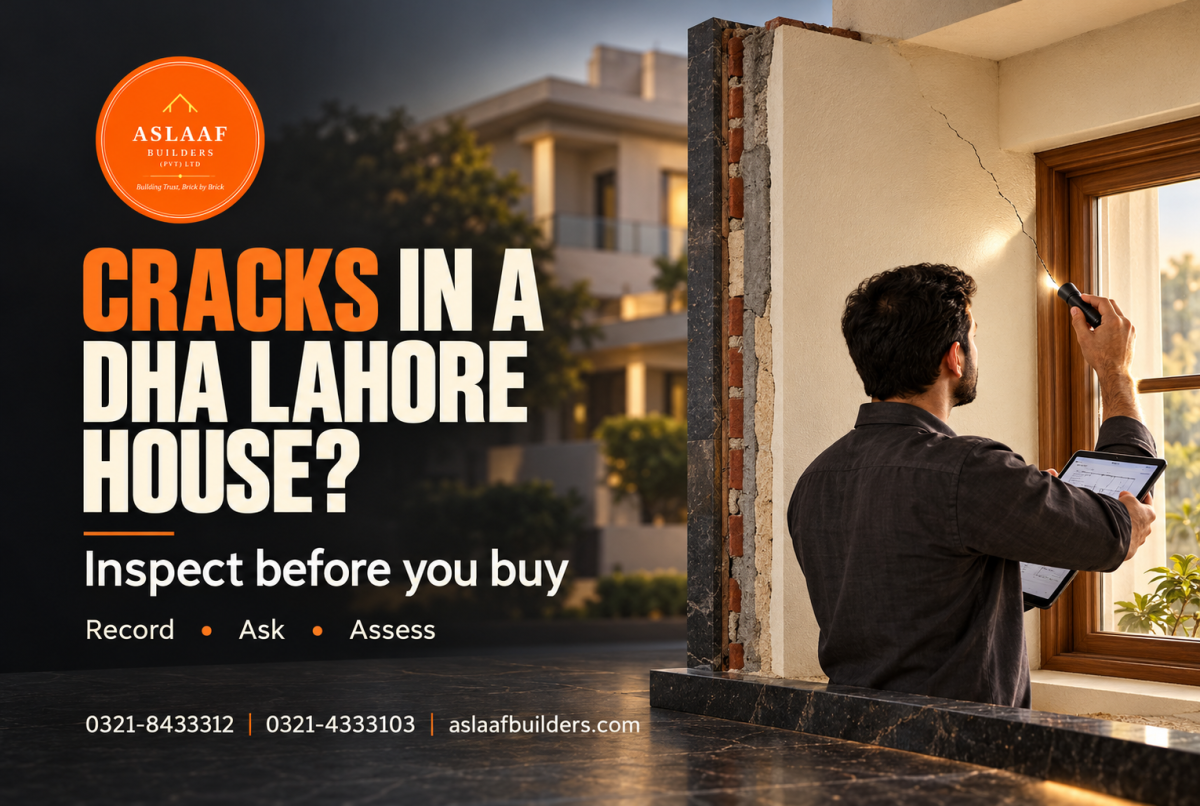 Cracks in a DHA Lahore House: What Buyers Should Check