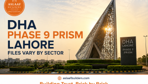 DHA Phase 9 Prism Lahore Files Vary by Sector