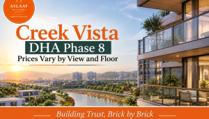 Creek Vista DHA Phase 8 Prices Vary by View and Floor