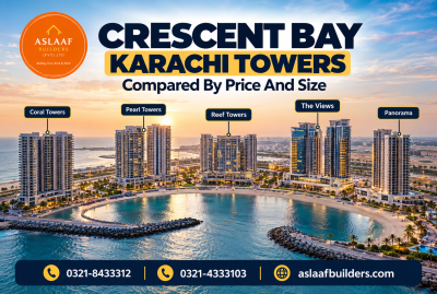 Crescent Bay Karachi Towers Compared By Price and Size
