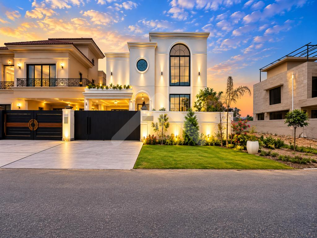 10 MARLA BRAND NEW WHITE HOUSE FACING 70FT ROAD TOP LOCTION