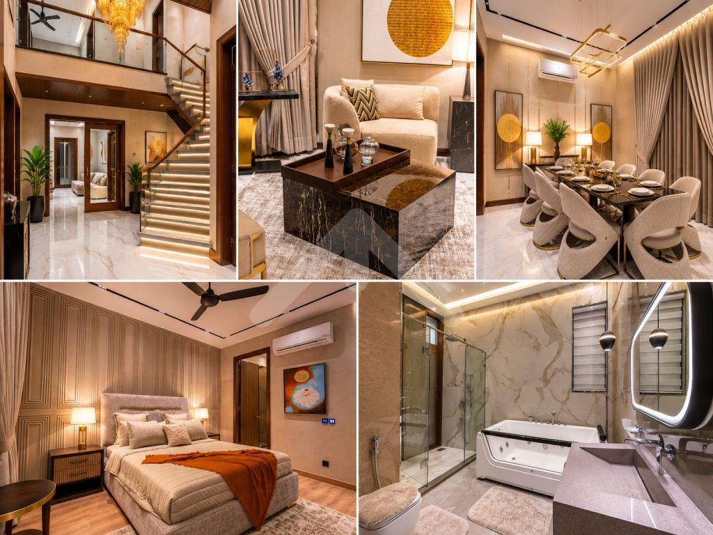DESIRE HOMES OFFER KANAL EYE-CATCHING FULLY FURNISHED HOUSE FOR SALE IN TOP LOCATION OF PHASE 7 NEAR PARK AND MOSQUE